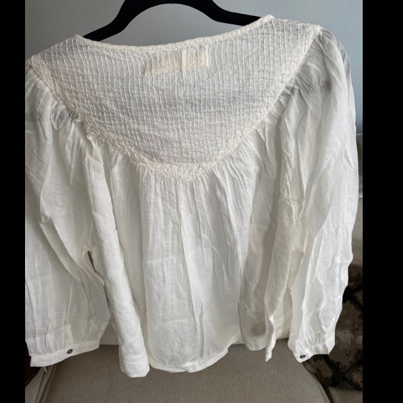 NWT Free People Cool Meadow Top Ivory - Picture 8 of 8
